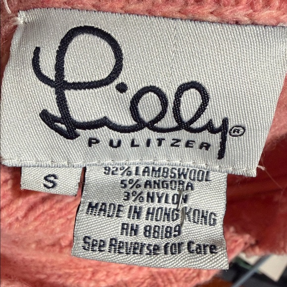 Lilly Pulitzer Pink hoody Sweater wool - Picture 3 of 3